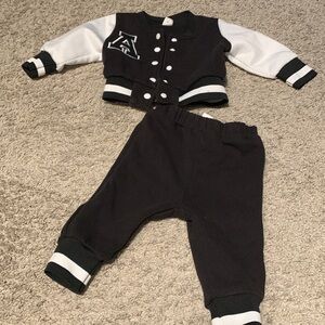 SHEIN Black and White Kids Matching Set